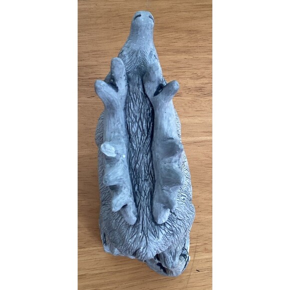 Vtg Mt St Helens ELK Sculpture Volcanic Ash Hand Crafted Carved Rustic 5.5" Tall - Picture 10 of 10